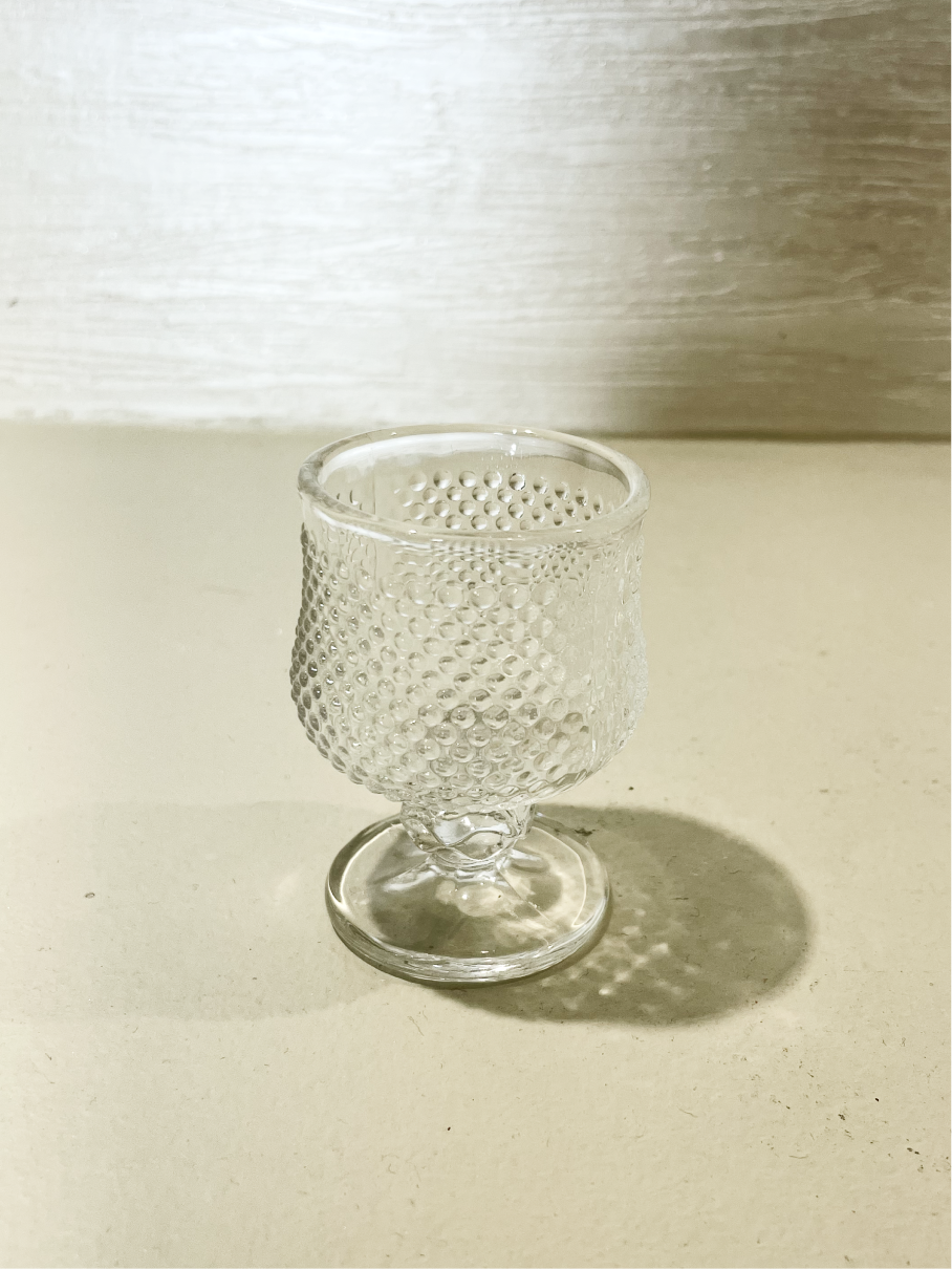 Ensemble de 6 Petits Verres Transparents avec Motif