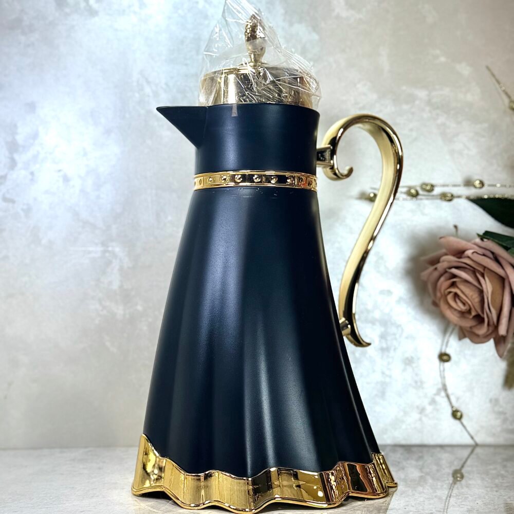 Thermos Élégants Noir et Doré – Design Moderne et Raffiné