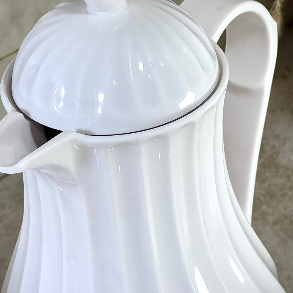 Ensemble de 2 Thermos Blancs avec Motif Spirale