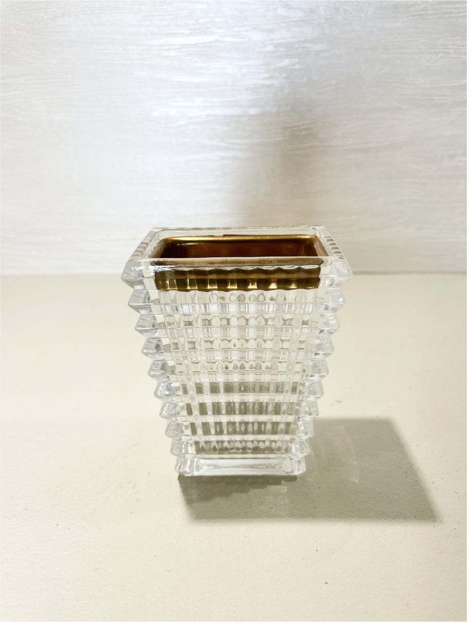 Brûleur d'Oud Rectangulaire en Verre Strié