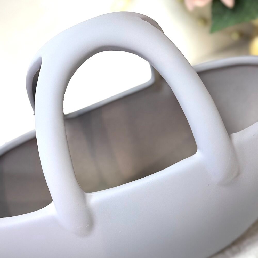 Vase Gris en Forme de Sac – Design Moderne et Élégant pour Décoration