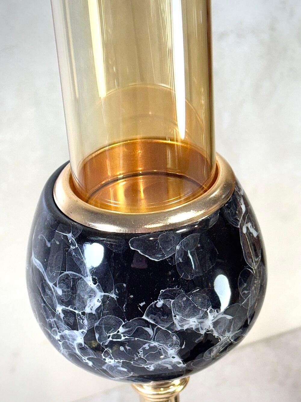 Ensemble de 3 Bougeoirs Élégants Noir et Doré – Harmonie Chic et Design Contemporain